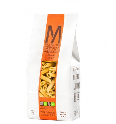 Penne Lisce 500gr - Pasta Mancini