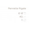 Pennette Rigate 500gr - Pasta Mancini