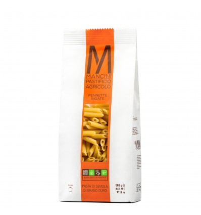 Pennette Rigate 500gr - Pasta Mancini